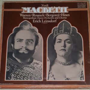 Verdi ‎– Macbeth  Erich Leinsdorf  RCA Gold Seal AGL3-4516  LP Box EX