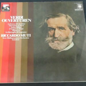 Verdi‎ – Overtures Riccardo Muti  HMV EMI Emi 1C 063-02 877 Q lp EX