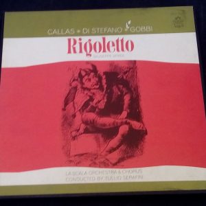 Verdi – Rigotello Callas Di Stefano Gobbi Serafin Angel 3537 5-S/L 3 LP Box EX
