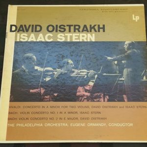 Vivaldi Bach Violin Concertos Oistrakh Stern Ormandy Columbia ‎6 Eye ML 5087 lp