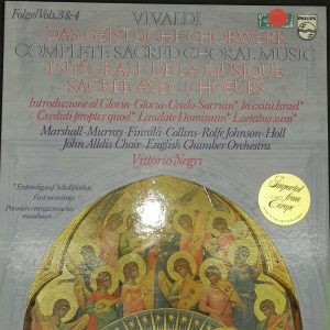 Vivaldi – Complete Sacred Choral Music Vittorio Negri Philips 2 lp Box  EX