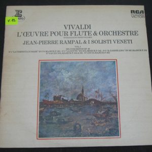 Vivaldi L’oeuvre pour flute et orchester , I Solisti Veneti , Rampal ERATO lp