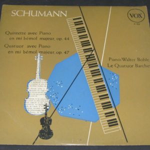 WALTER BOHLE /  THE BARCHET QUARTET schumann piano quintet VOX PL 8960 lp 1958