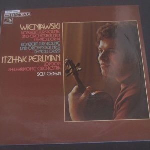 Wieniawski Violin Concerto No. 1 / 2 Perlman / Ozawa HMV ELECTROLA lp EX
