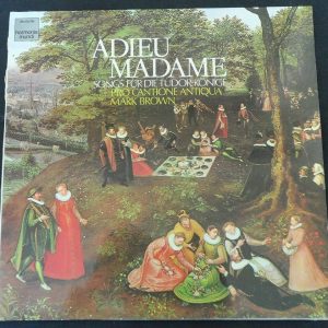 ADIEU MADAME SONGS FOR THE TUDOR KINGS MARK BROWN HARMONIA MUNDI LP EX