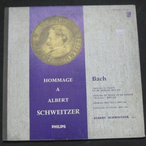 ALBERT SCHWEITZER – Organ Bach PHILIPS L 01.434 L lp Gatefold France
