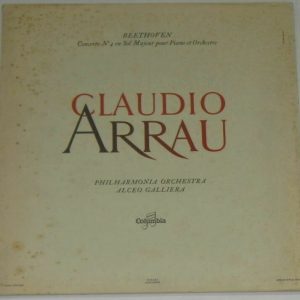 Arrau Beethoven piano concerto columbia 33 FCX 560 lp