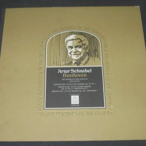 Artur Schnabel – Piano Beethoven – sonatas nos. 13 , 14 & 15 Angel COLH 56 lp EX