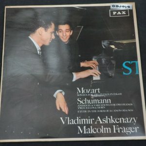 Ashkenazy / Frager – Mozart / Schumann PAX IST 582 ( Decca SXL 6130 ) lp ED1 EX