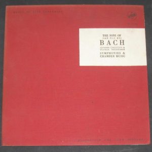 BACH JCF & WF SYMPHONIES & CHAMBER MUSIC rare lp VOX 1960