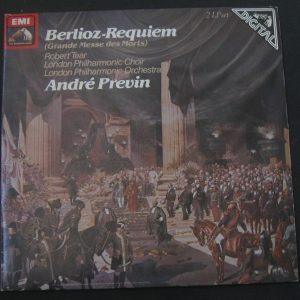 BERLIOZ REQUIEM ROBERT TEAR ANDRE PREVIN HMV EMI SLS 5209 2 lp GERMANY DIGITAL