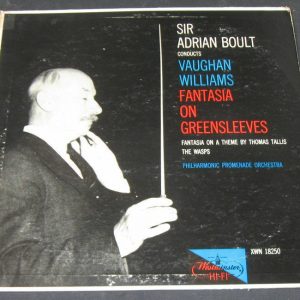 BOULT – Vaughan Williams Fantasia on Greensleeves  WESTMINSTER XWN 18250  lp 56