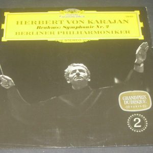 BRAHMS – Symphony No 2 KARAJAN Berlin PO DGG 138 925 lp EX