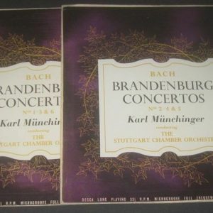 Bach 6 Brandenburg Concertos  Munchinger Decca LXT-5198/9 2 LP