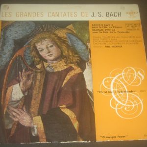 Bach Cantatas  BWV 4  & 34 Fritz WERNER  ERATO LDE 3204 1st PRESS LP ED1