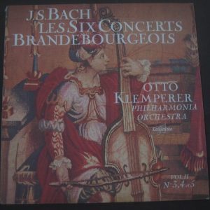 Bach Concertos Brandebourgeois No. 3 , 4 , 5 Klemperer Columbia FCX 911 LP