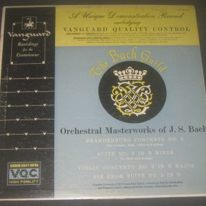 Bach  Orchestral Masterworks Prohaska Vienna Chamber Orchestra Vanguard Demo LP