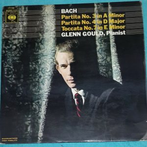 Bach Partita / Toccata Glenn Gould ‎- Piano CBS 72294 1st Press LP ED1 EX