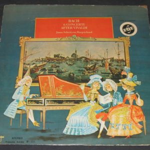 Bach Six Concertos after Antonio Vivaldi Janos Sebestyen Harpsichord VOX LP