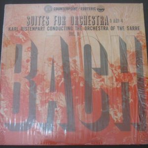 Bach suites for orchestra 3 & 4  Karl Ristenpart Everest CPT 604 lp