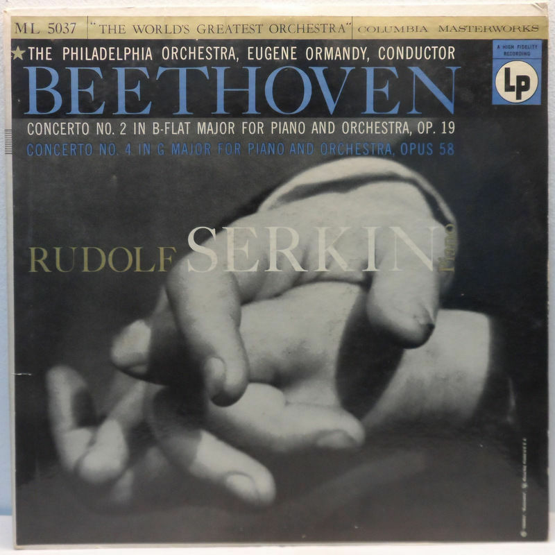 Beethoven – Concerto No. 2 / No. 4 Serkin Philadelphia Ormandy Columbia 6 eye