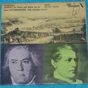 Beethoven – Quintet Op. 16 Etc  Panhoffer / Vienna Octet  Decca SDD 256 LP