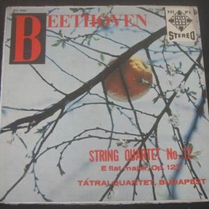 Beethoven String Quartet / Tatrai Quartet Budapest Telefunken TCS 18026 lp RARE