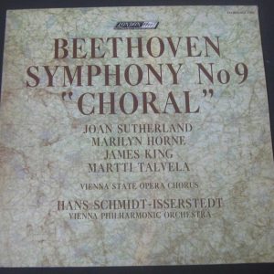 Beethoven Symphony 9 Isserstedt / Sutherland / Horne / King London OSA 1159 lp