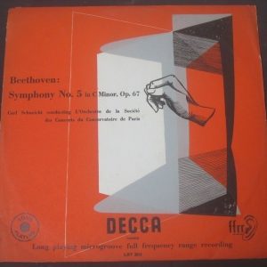 Beethoven  Symphony No. 5 Carl Schuricht DECCA LXT 2513 Orange / Gold lp ED1