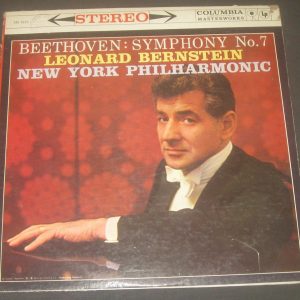 Beethoven – Symphony No. 7 Leonard Bernstein Columbia ‎– MS 6112 2 Eye USA LP
