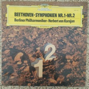 Beethoven Symphony no.1 / 2  Karajan DGG 2531 101 lp EX