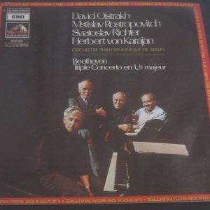 Beethoven – Triple Concerto Rostropovich Richter Oistrakh Karajan HMV EMI LP