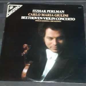 Beethoven Violin Concerto Carlo Maria Giulini ,  Perlman  Angel DS-37471 LP EX