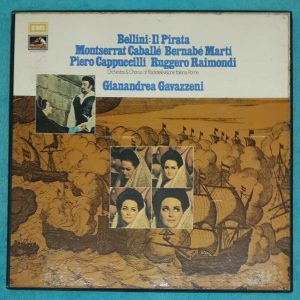 Bellini Il Pirata Montserrat Caballe Gavazzeni  EMI Gold SLS 953  ‎3 LP Box EX