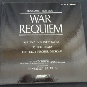 Benjamin Britten ‎– War Requiem Fischer-Dieskau London OSA 1255 2 LP Box EX