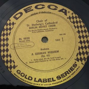 Brahms A German Requium Stader / Wiener / Lehmann Decca Gold DX-136 2 lp  Box