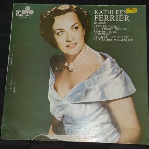 Brahms , Kathleen Ferrier ‎- Alto Rhapsody Etc Decca  ‎ACL 306 lp EX
