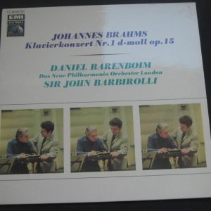 Brahms Piano Concerto No. 1 Barenboim , Barbirolli HMV EMI GOLD C 06300357 lp EX