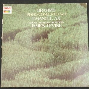 Brahms Piano Concerto No. 1  Emanuel Ax   James Levine RCA GL 84962 lp
