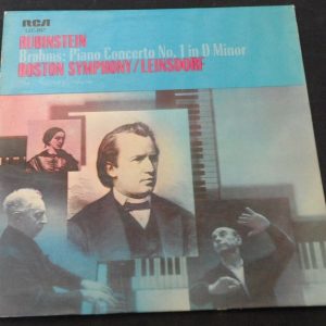 Brahms Piano Concerto no. 1 Rubinstein Leinsdorf RCA LSC-2917 ED1 LP EX