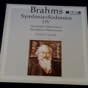 Brahms ‎– Symphony I-IV  Ľudovít Rajter OPUS ‎– 9110 0534-0537 4 LP Box EX