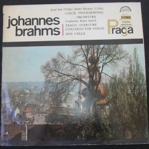 Brahms Tragic / Violin & Cello Concerto Suk Navarra Ancerl SUPRAPHON 10573 lp