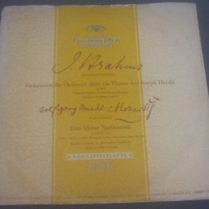 Brahms Variations Theme Mozart Eine kleine Leitner Jochum DGG 18002 LP 1953