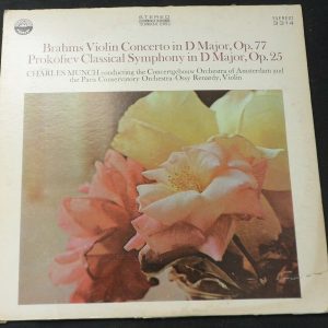 Brahms Violin Concerto Prokofiev Classical Symphony Renardy Munch Everest LP EX