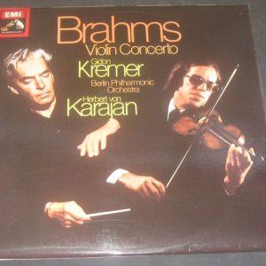 Brahms Violin concerto Gidon Kremer Karajan EMI HMV ASD 3261 LP EX