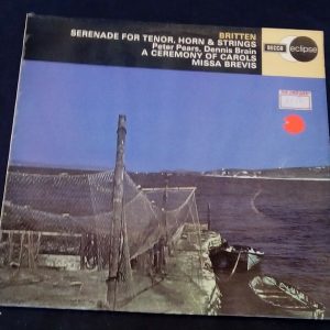 Britten Serenade For Tenor Horn & Strings  Goossens Decca ECS 507 lp EX