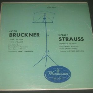 Bruckner Psalms Strauss Wanderers Ceska Swoboda Westminster XWN 18075 LP 1956