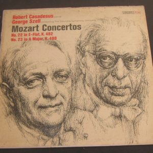 Casadesus / Szell – Mozart Concerto No. 22 & 23 Columbia ML 5594 6 EYE lp 50’s