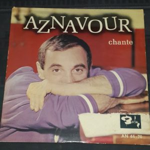 Charles Aznavour ‎– Aznavour Chante Israeli 1st Pressing LP Israel ED1