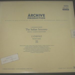 Claudio Monteverdi ?? L’Orfeo Wenzinger Archiv ARC 3035 LP EX 50’s